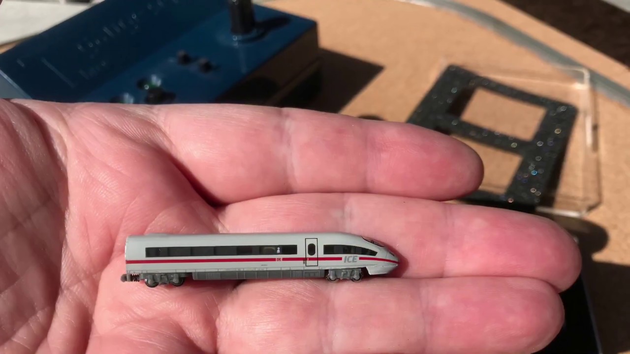 T Gauge Deutsche Bahn ICE 3 Train Set test run - 1:450 Scale Model Railroad