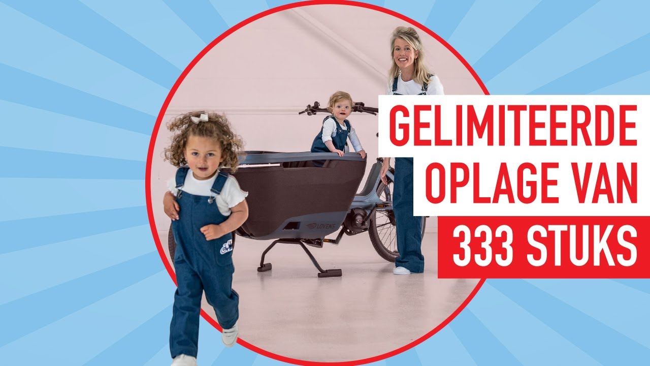 Indigoblauw &eacute;n exclusief: is de Lovens Limited Edition d&eacute; bakfiets van 2025?