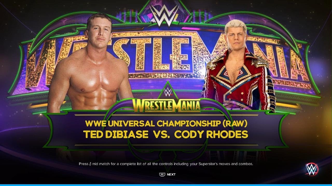 Cody Rhodes vs Ted Dibiase Jr WWE 2K23