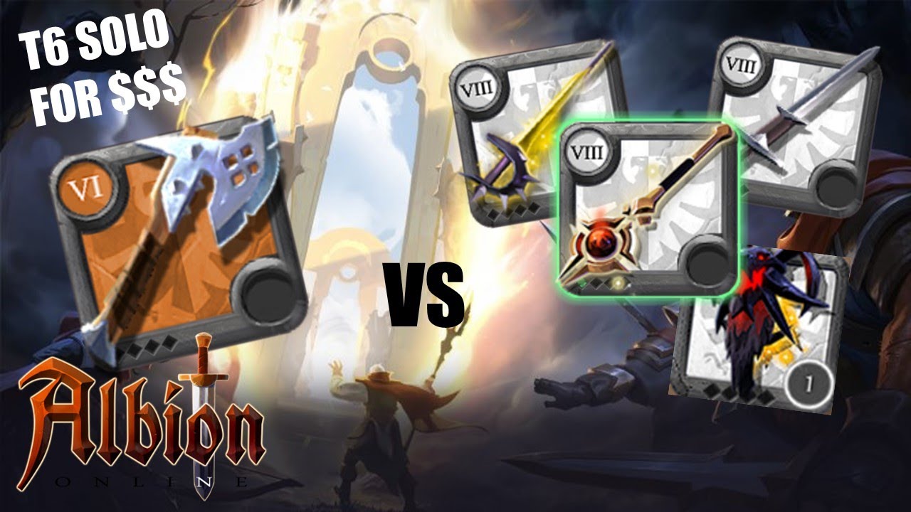 Solo T6 Roads of Avalon Battleaxe Roaming for $$$ | Albion Online