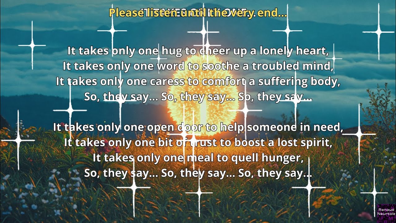 It takes only one... (1) - Musical poetry (Renaud Neurtolz)