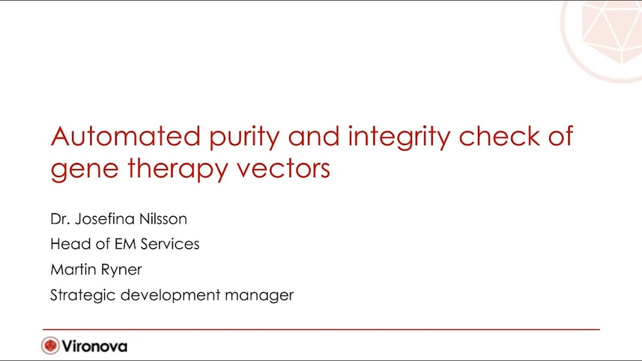 Automated purity and integrity check of gene therapy vectors