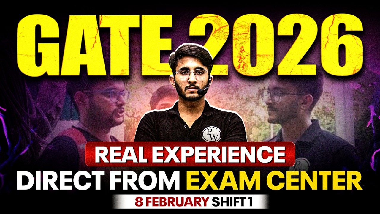 GATE 2026 Exam Live | GATE Exam Real Experience Straight from GATE Exam Centre | 8 Feb Shift 1