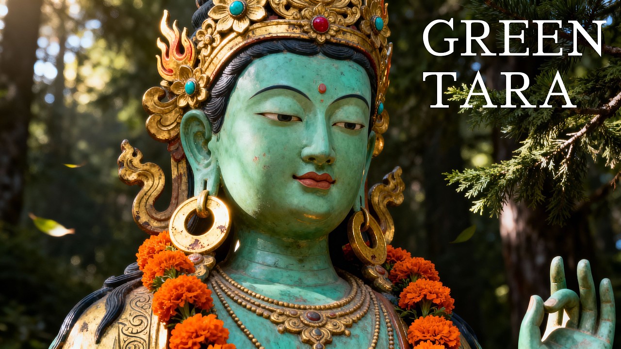 Green Tara Mantra — 1 Hour Extended | Cinematic Meditation Wallpaper