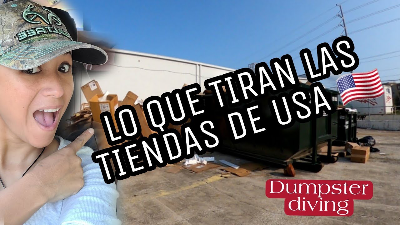 LO QUE TIRAN EN USA 🇺🇸 🤯《DUMPSTER diving 》 Chulada de COSAS que tiran Las TIENDAS  😵🤯 @mary#33