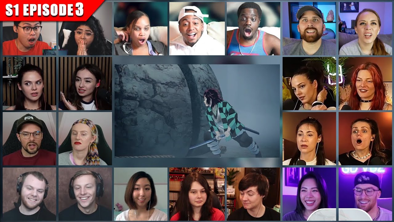 [Full Episode] Demon Slayer: Kimetsu no Yaiba Season 1 Episode 3 Reaction Mashup | 鬼滅の刃