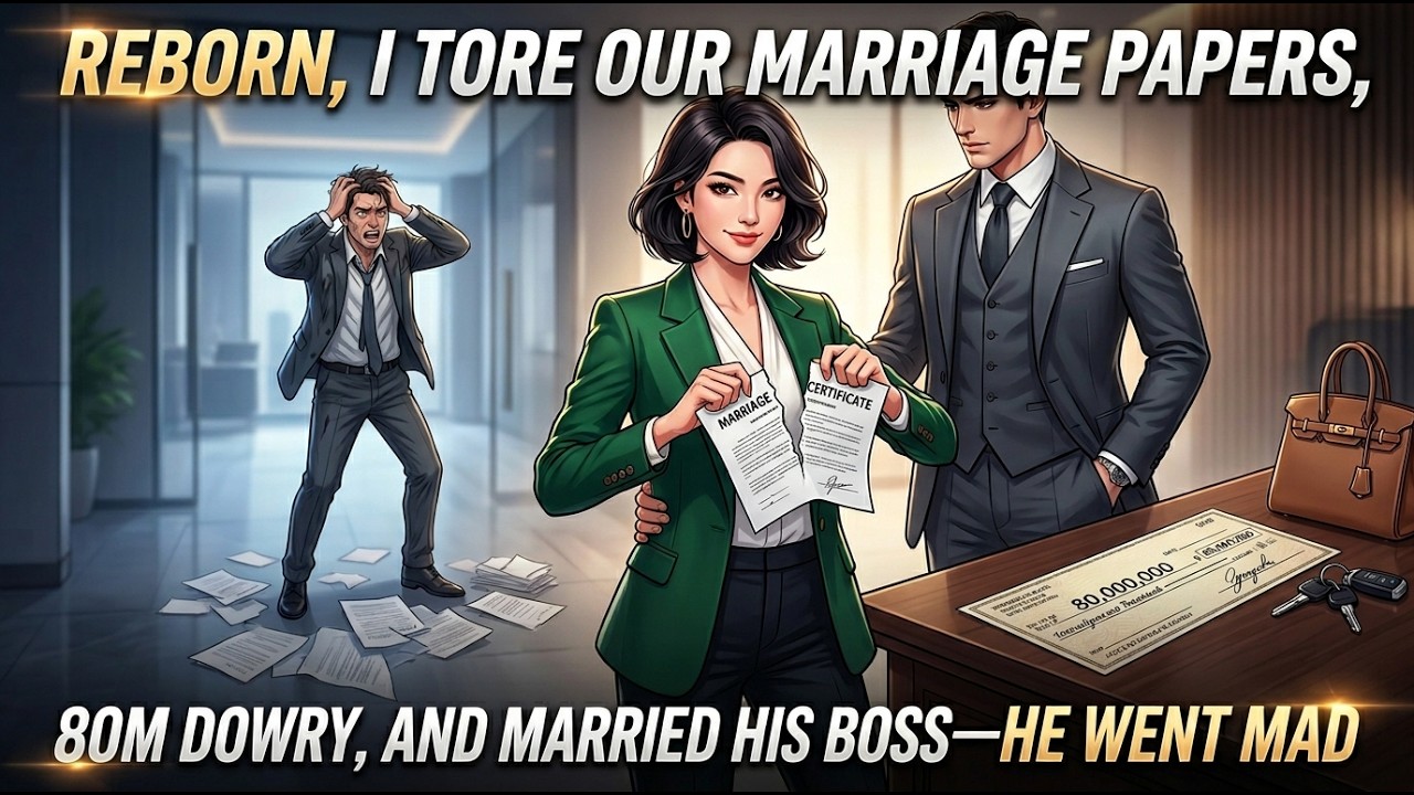 📖Reborn, I Tore Our Marriage Papers, Took 80M Dowry, and Married His Boss&mdash;He Went Mad