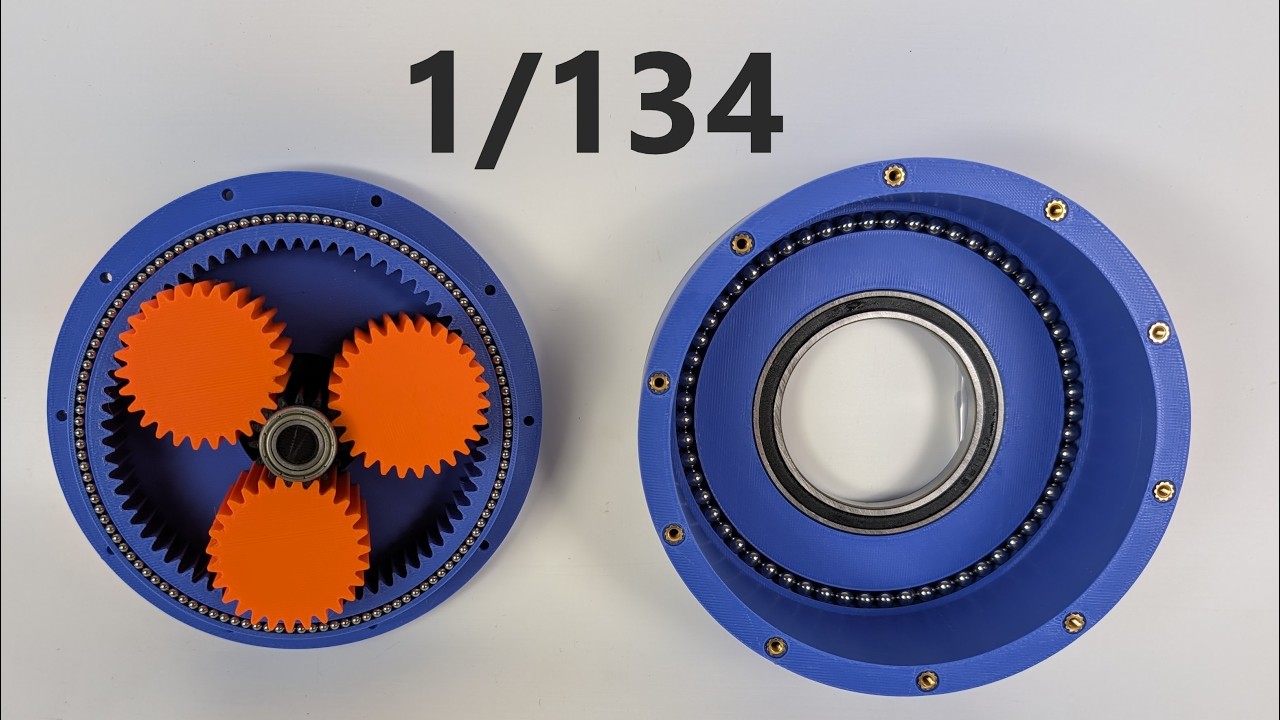 My strongest split ring gearbox 3d printed
