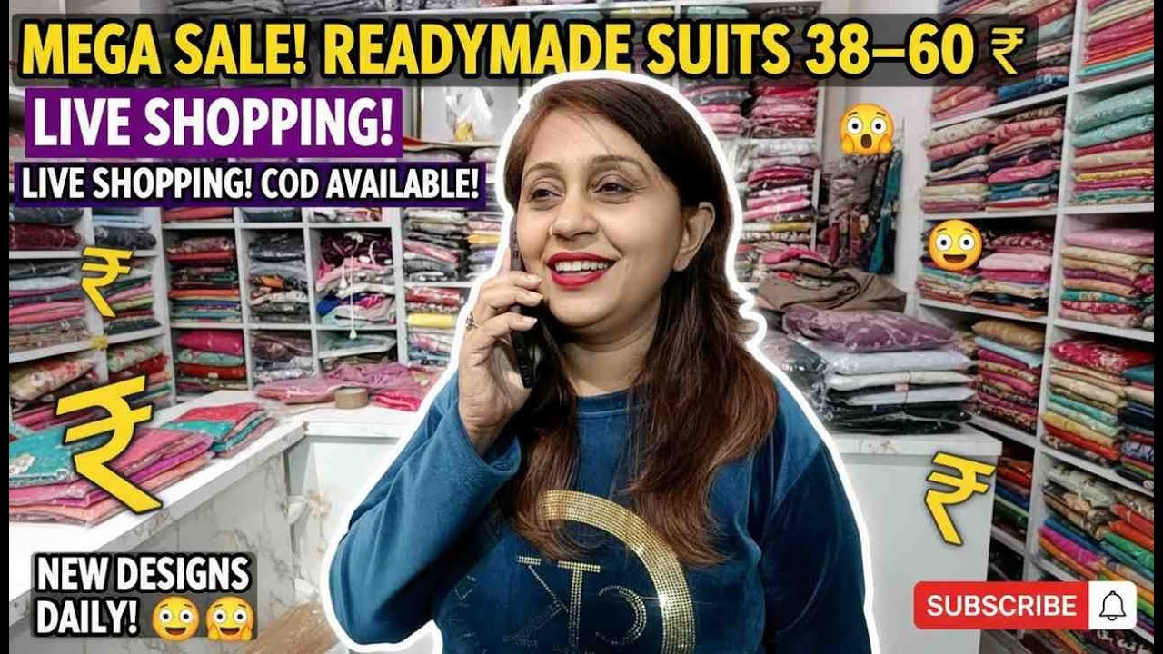 38 to 60 size live shopping 38 to 60 readymade suits CASH ON DELIVERY AVAILABLE
