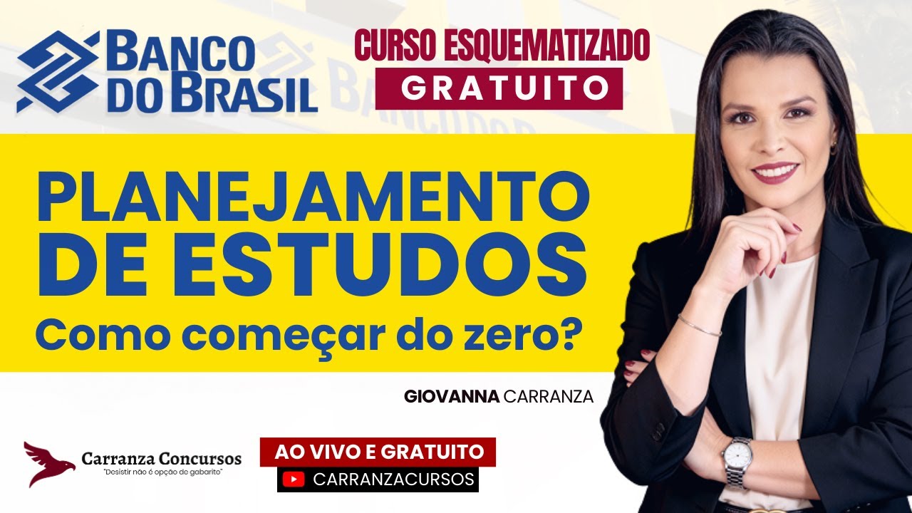 Concurso Banco do Brasil | Planejamento de Estudos | Como Começar do Zero?