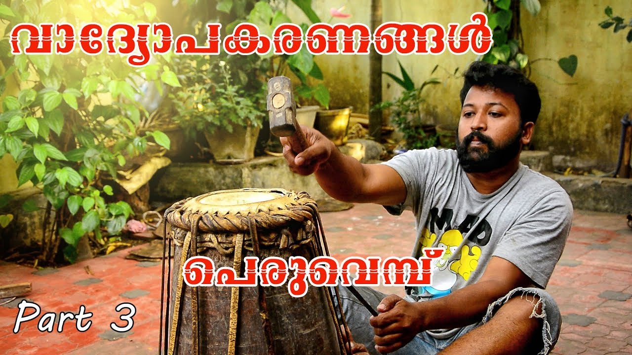 Palakkad vlogs| Peruvemba-Kerala percussion village| How is a mridangam made|chenda making|