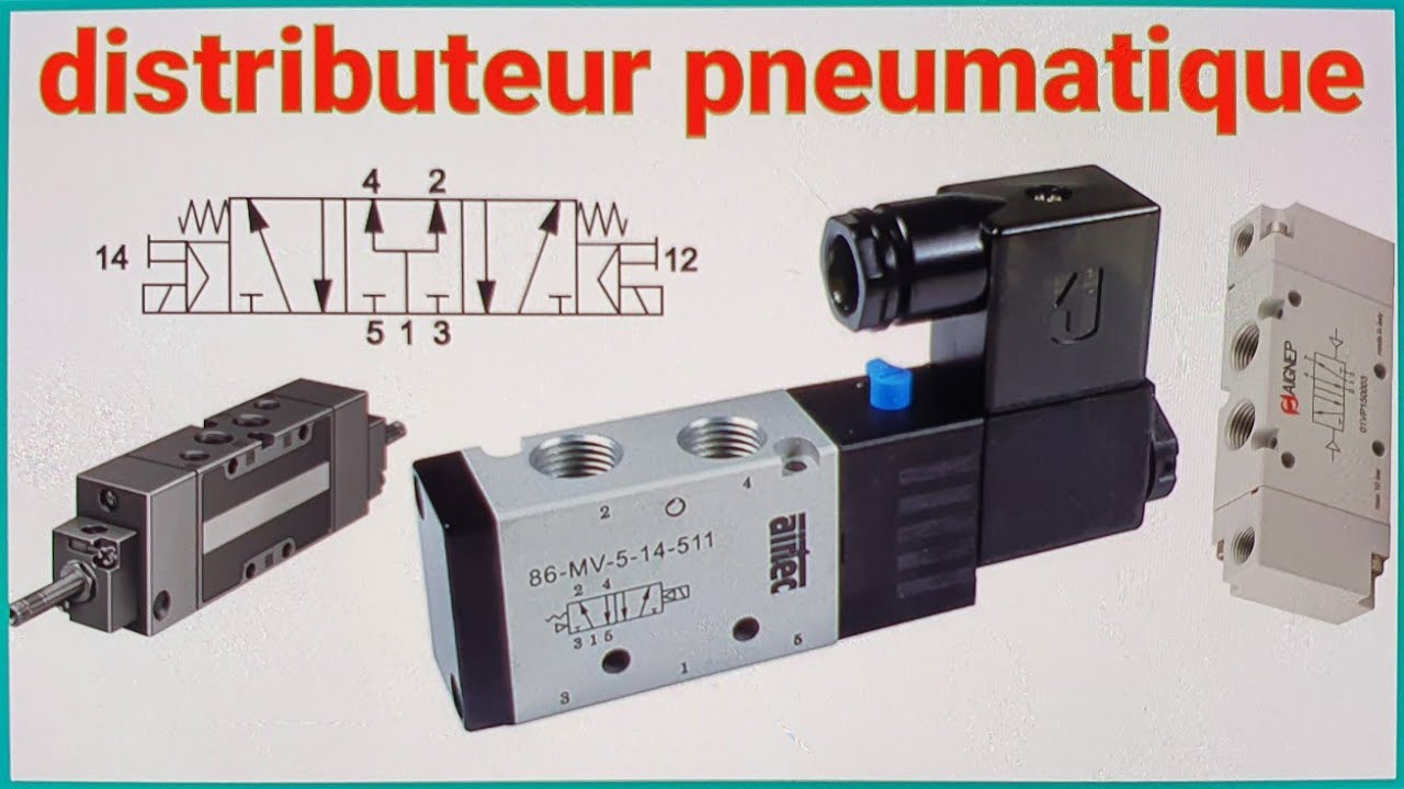 distributeur pneumatique 5/2 bistable à commande électrique # youssef technicien