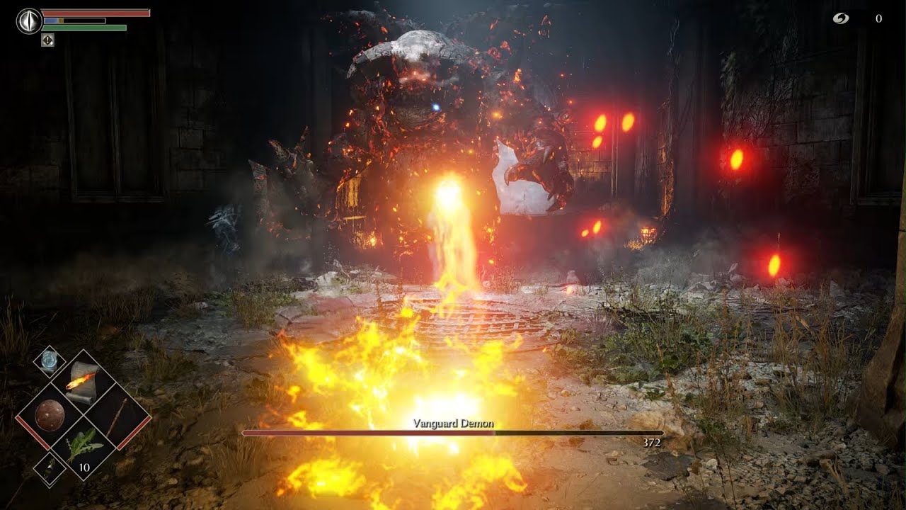 Demon's Souls - beating tutorial boss Vanguard