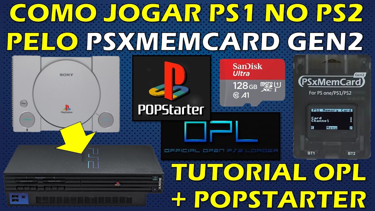 COMO RODAR JOGOS DE PS1 NO PS2 USANDO O PSXMEMCARD GEN2? TUTORIAL COMPLETO