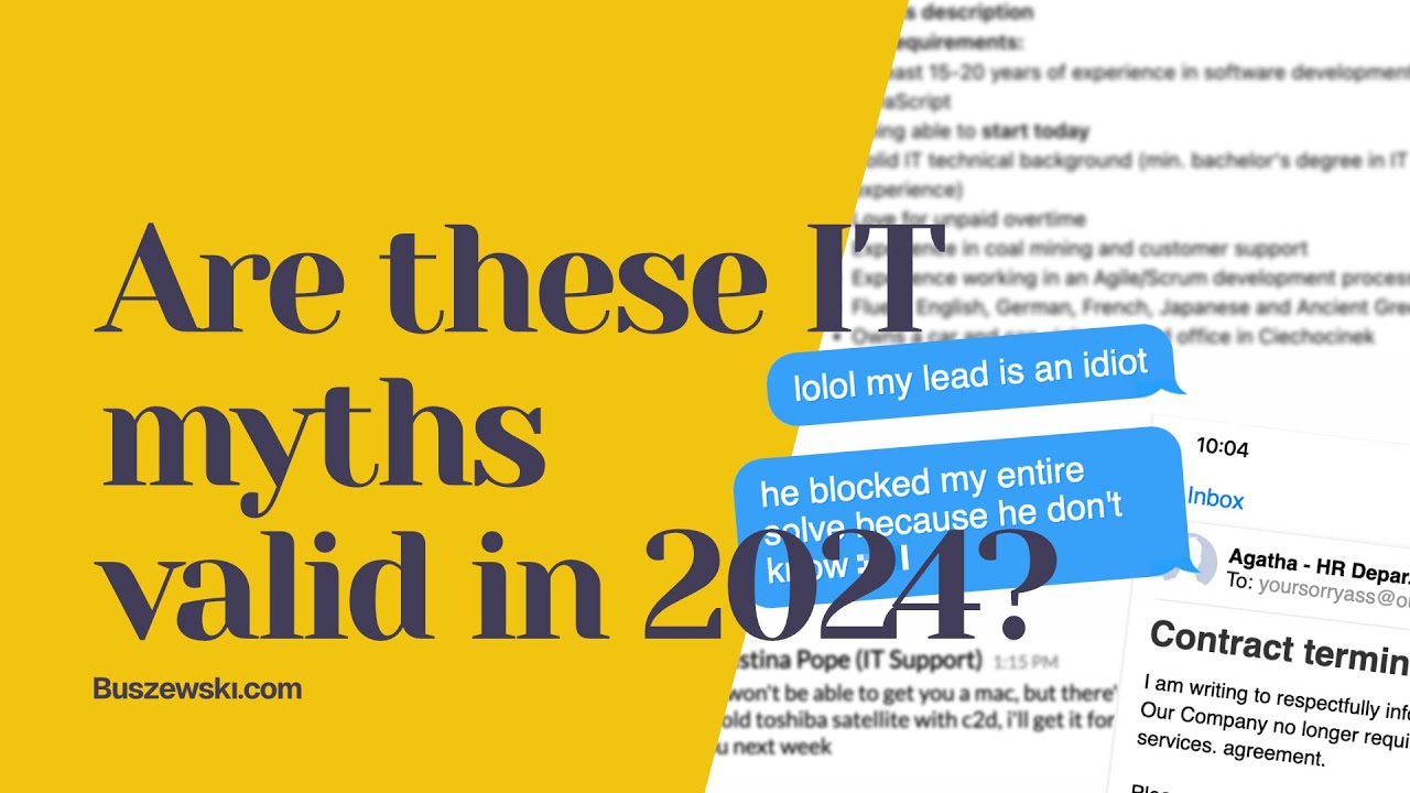 Are these IT MYTHS VALID in 2024?