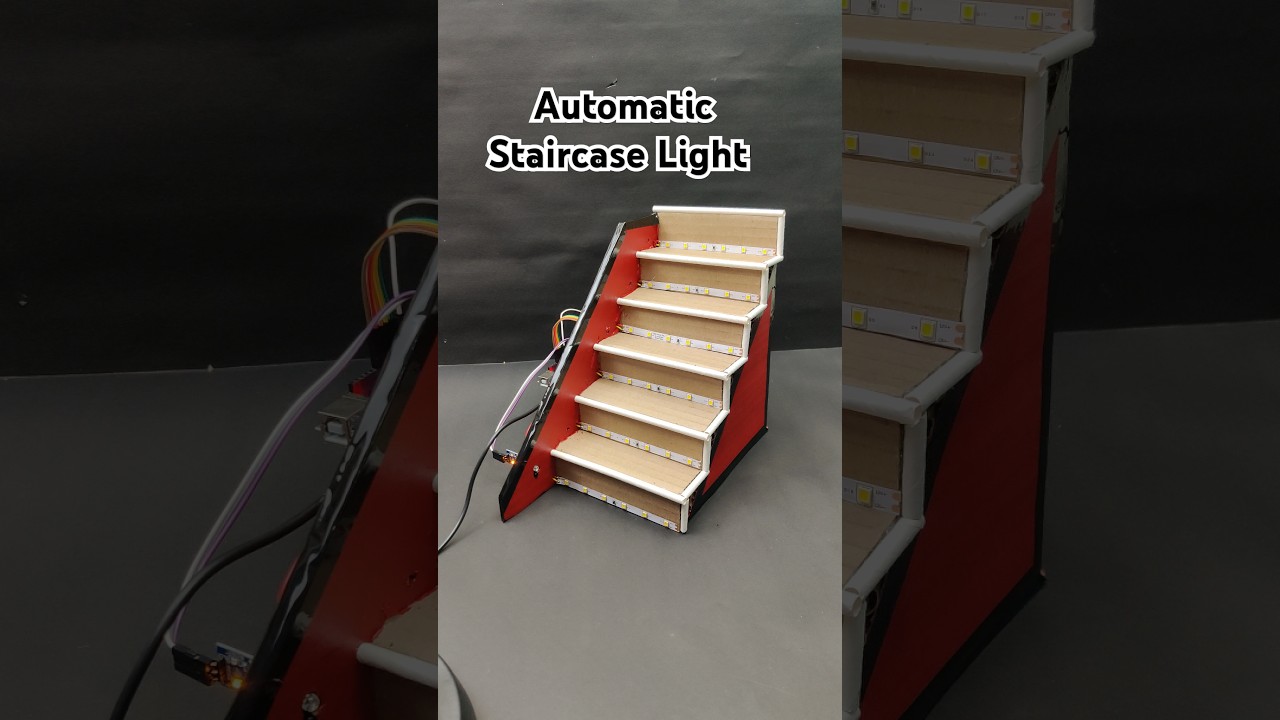 Automatic Staircase Light Project #arduino #arduinoprojects #diy #easytronic #eazytronic