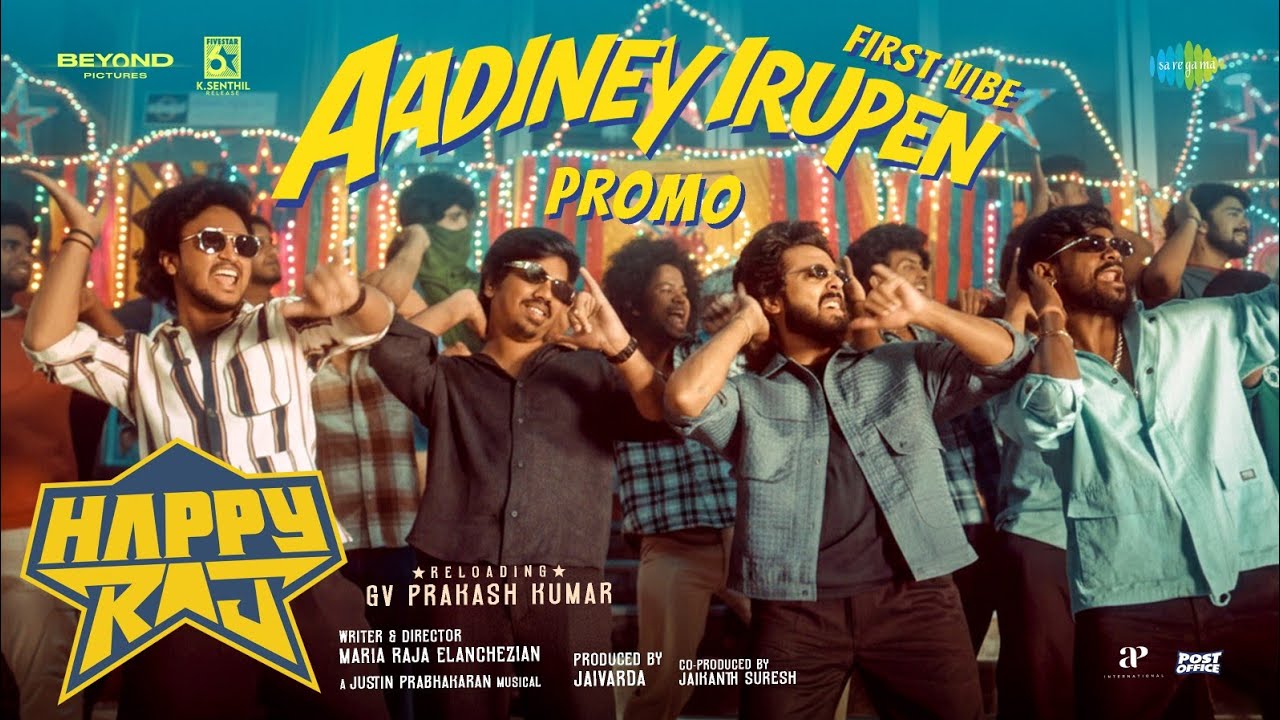 Aadiney Irupen - Song Promo | Happy Raj | GV Prakash | Gana Vinoth | Justin Prabhakaran