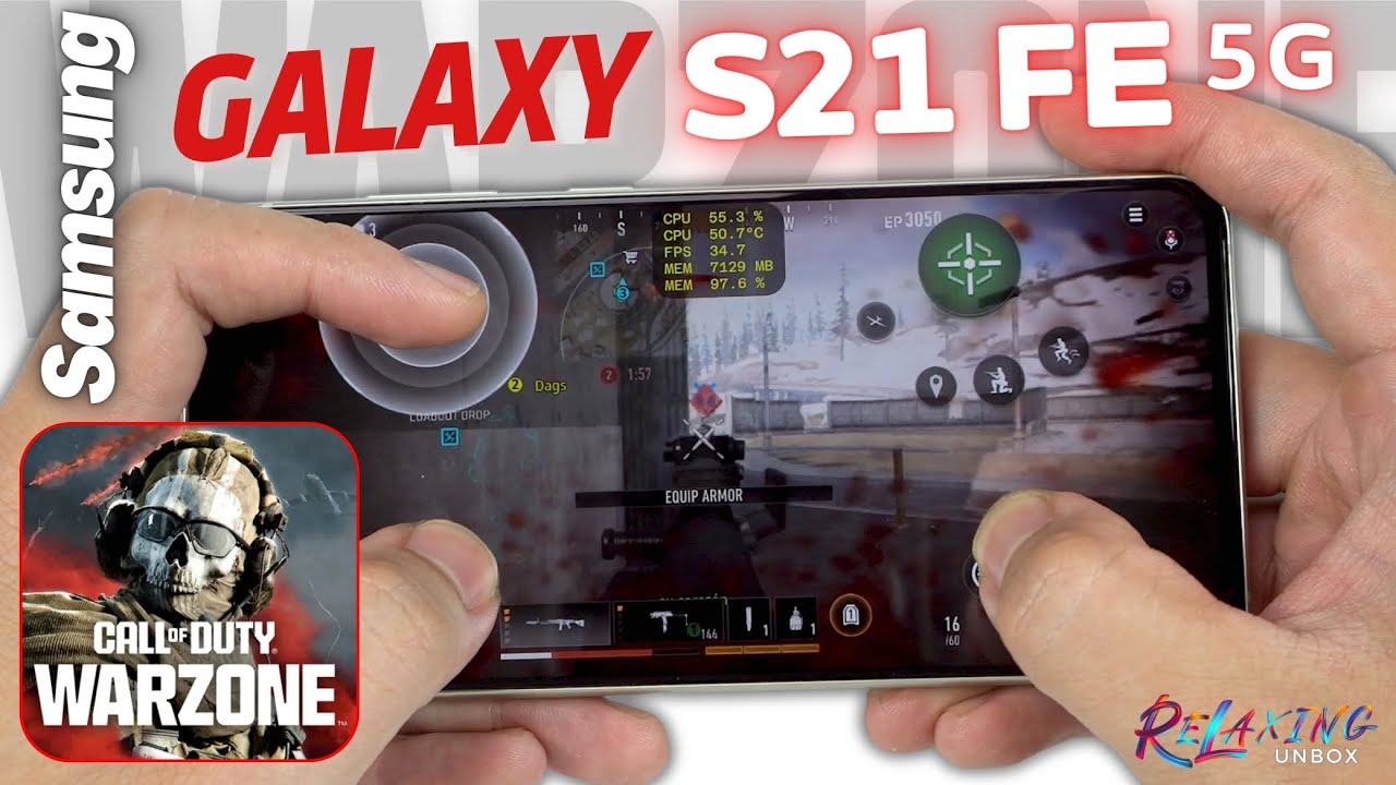 Samsung Galaxy S21 FE Call of Duty Warzone Mobile Gaming review | FPS & Battery Drain test