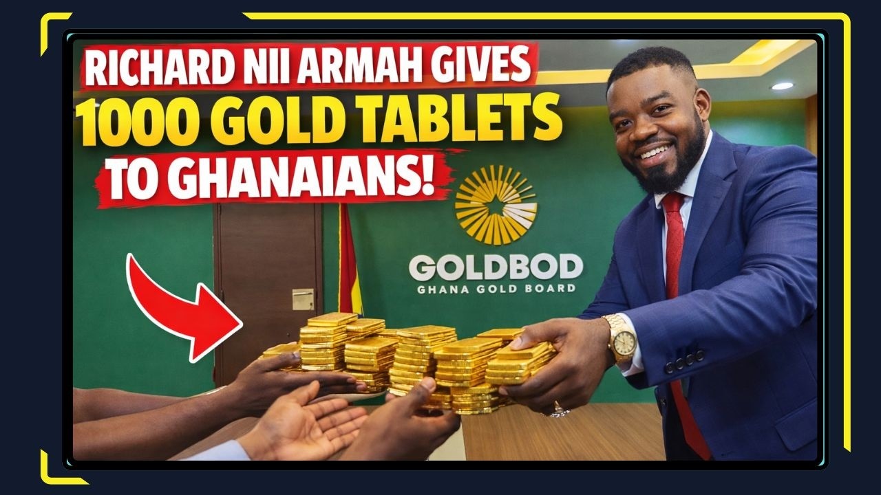 Richard Nii Armarh Quaye to Share gold tablet to his social media fans to mark his 41st birthday
