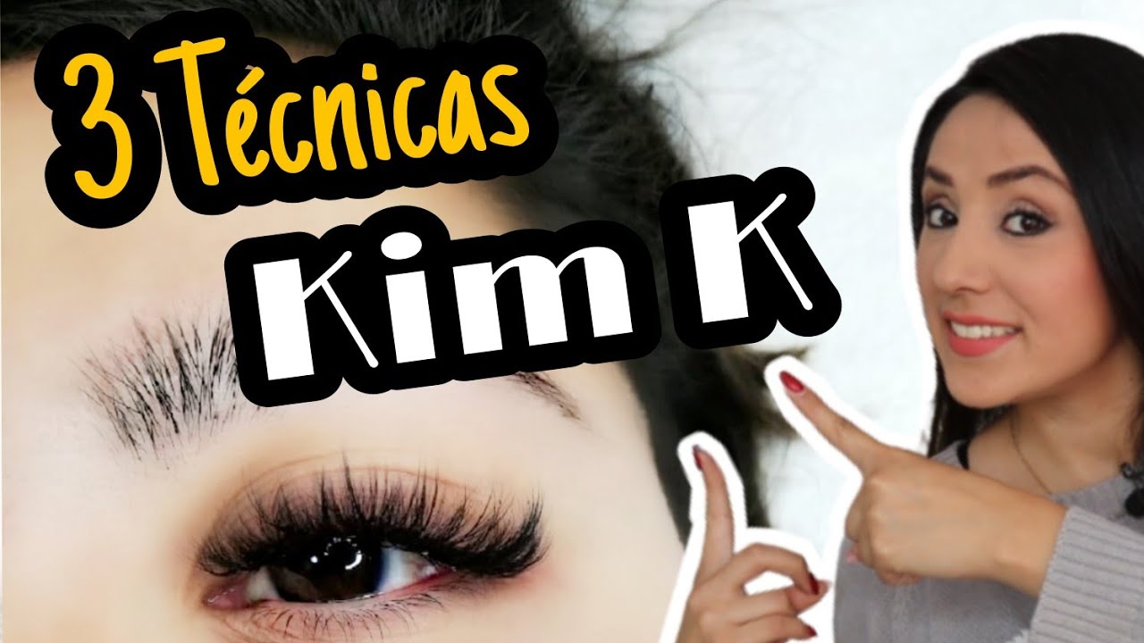 Kim K con extensiones de Pestañas I 3 TECNICAS I ESPIGAS RAYOS ACENTOS