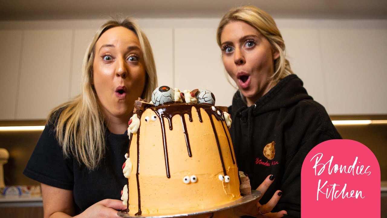 Halloween Drippy Cake | Blondies Kitchen Channel