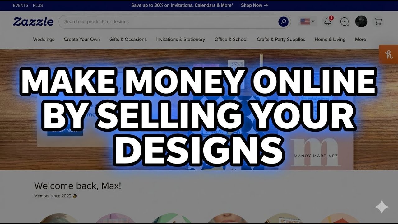 Zazzle How to Make Money Online by Selling Your Designs