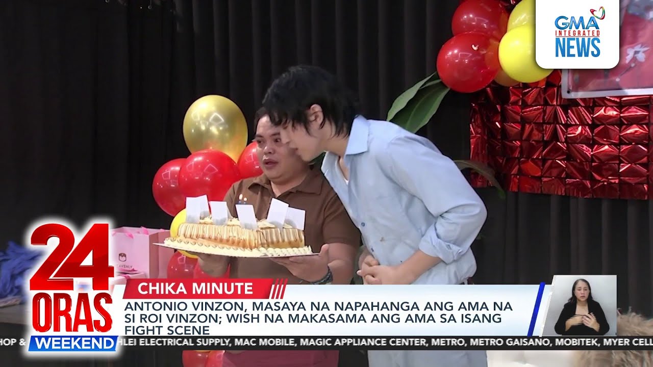 Antonio Vinzon, enjoy sa celebration ng kanyang birthday kasama ang fans;... | 24 Oras Weekend