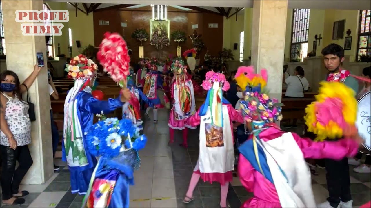 Llegada de Las Danzas a La Iglesia La Paz, Torreón, Coah.