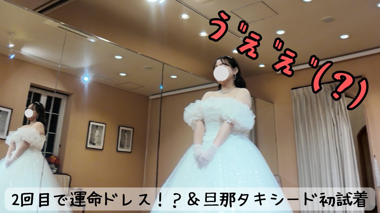 【試着Vlog】ドレス可愛すぎて変な声出た