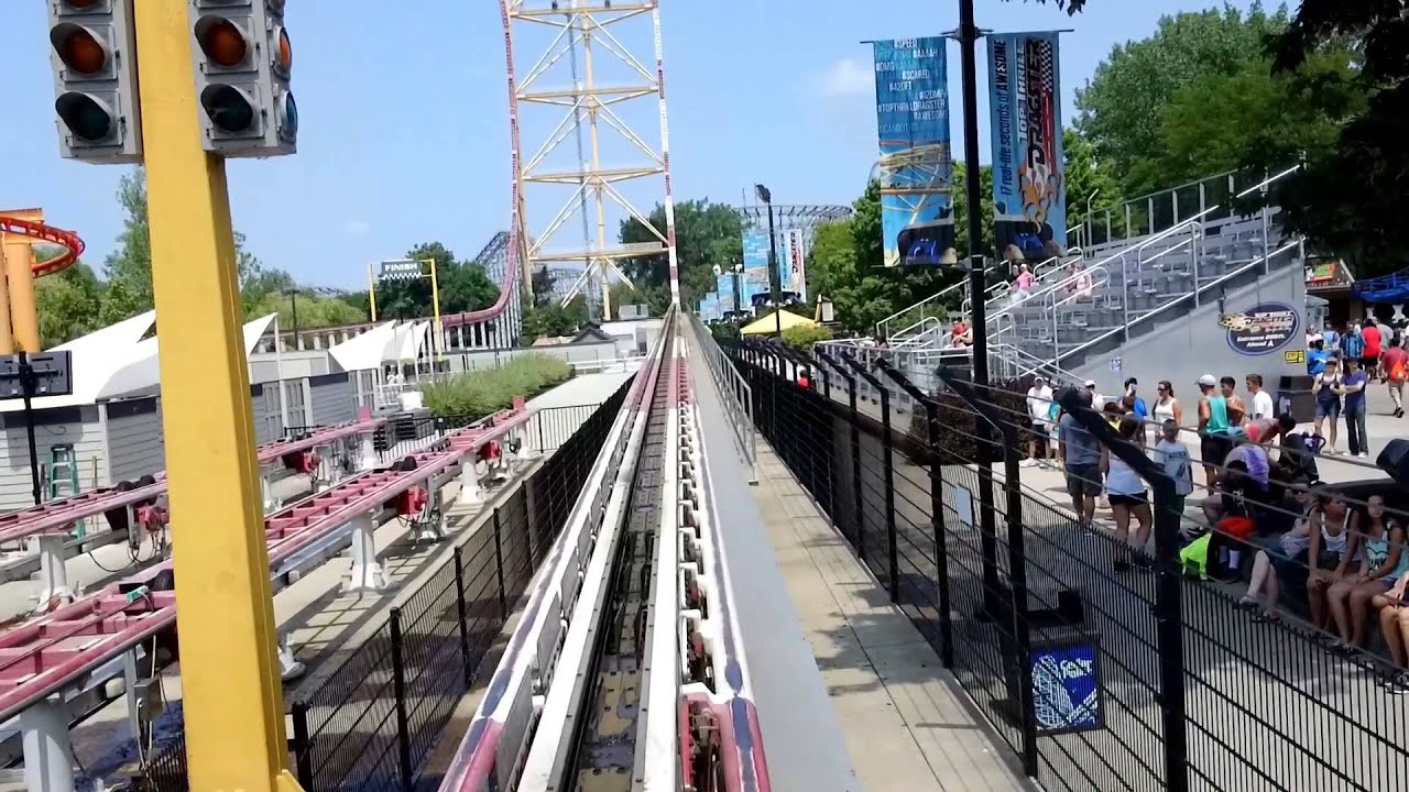 Top Thrill Dragster Front Seat POV 2014 FULL HD Cedar Point