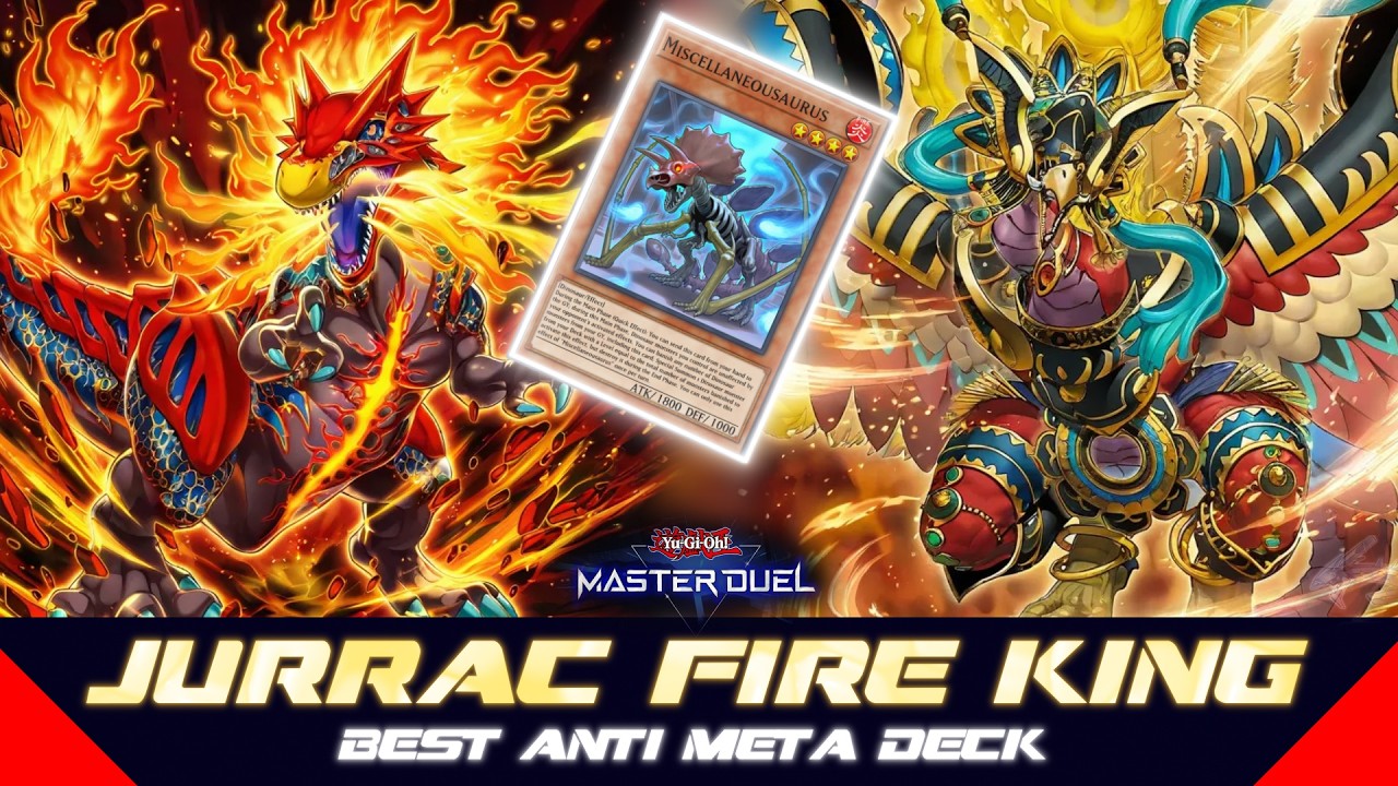 Anti-Meta KING?! Jurrac Fire King Is Secretly OP! 🔥👑 | Yu-Gi-Oh! Master Duel