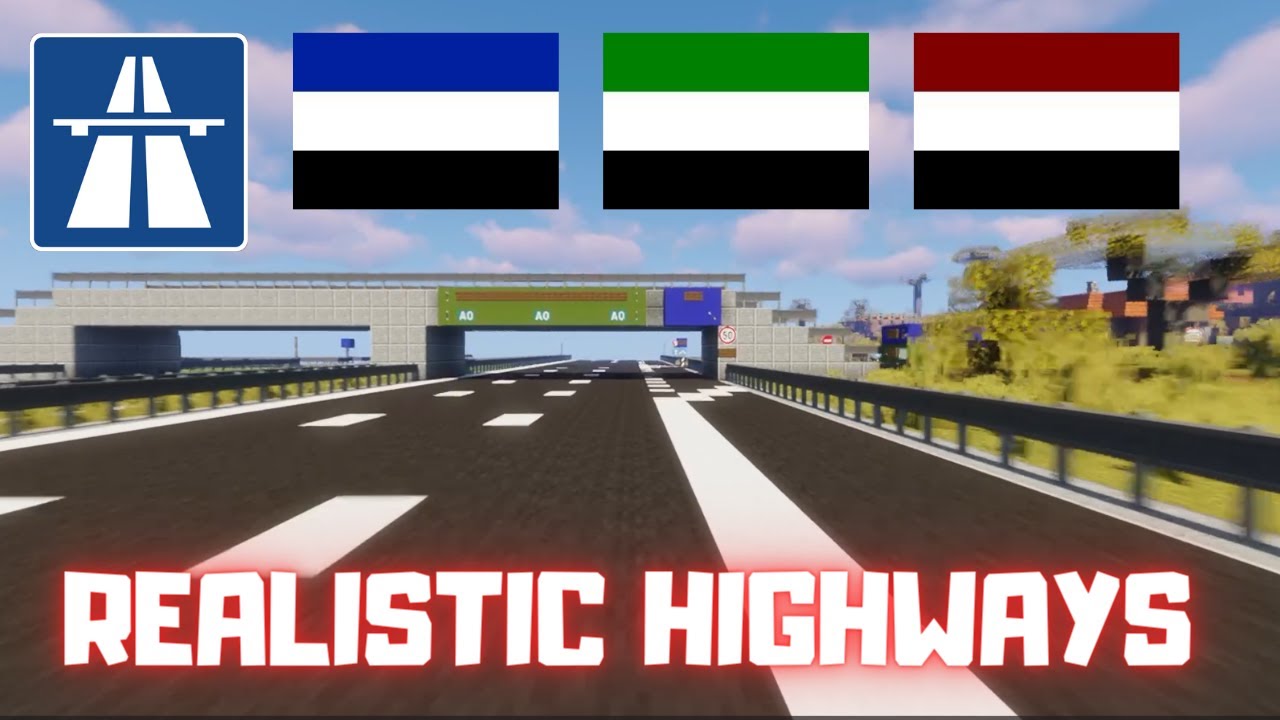 РЕАЛИСТИЧНЫЕ АВТОДОРОГИ Minecraft | Проезжаем по Керимии, Ардастану и Джулистану — Minecraft Road...