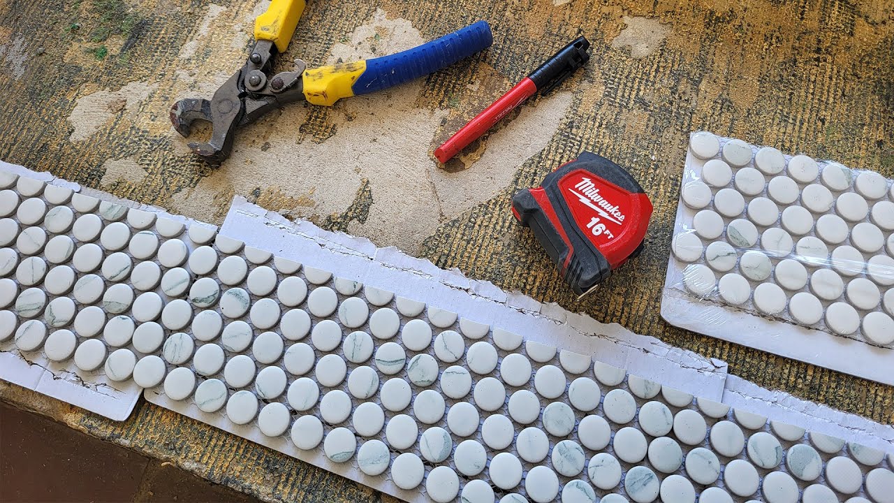 The BEST way to cut penny tile (no more cracked tiles!)