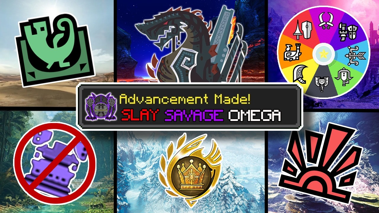 Lockout Bingo, но в стиле Monster Hunter Wilds.