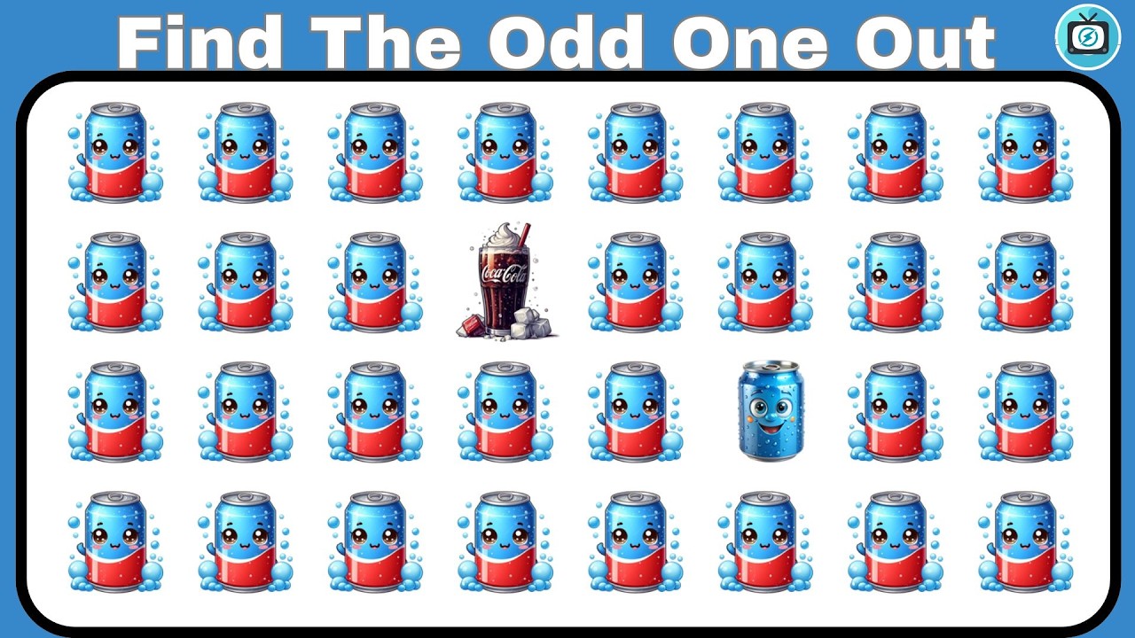 🧠 Find The Odd One Out – Ultimate Brain Teaser Challenge! | Cool Drink Edition