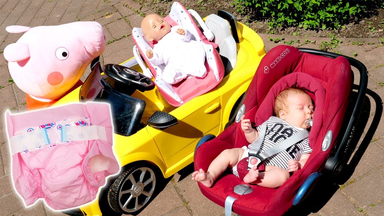 Peppa Wutz und ihre Baby Born Puppe - Mamas Schule - Windeln kaufen