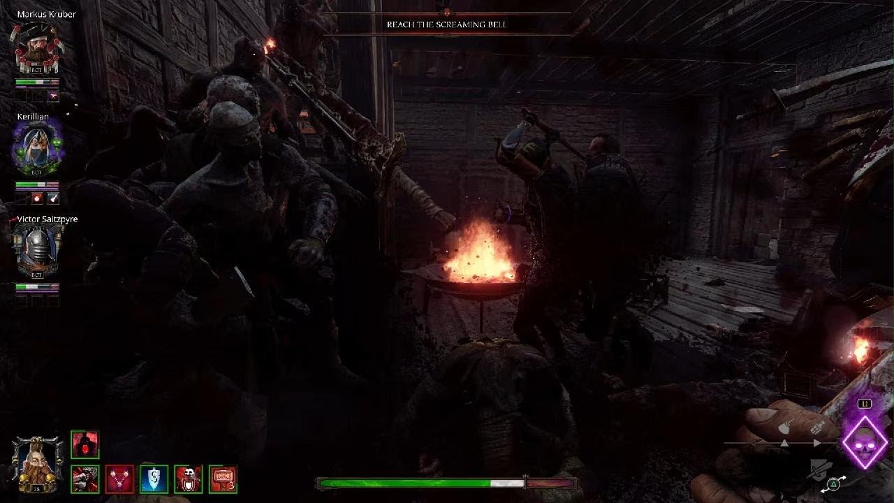 Vermintide 2 | Slayer v horde inside a house