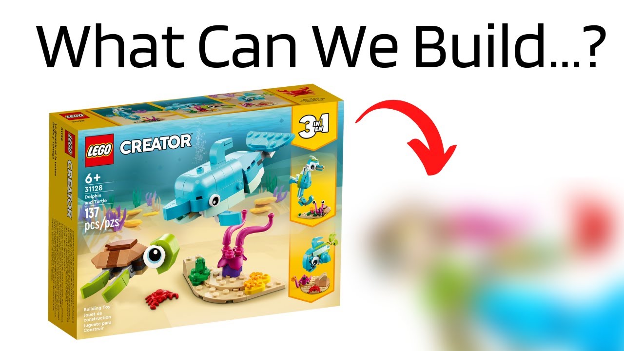 WHAT CAN WE BUILD from Lego Creator 31128: Dolphin and Turtle?