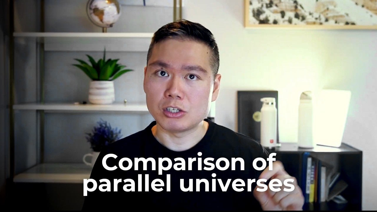 Comparisons of alternative universes in career path