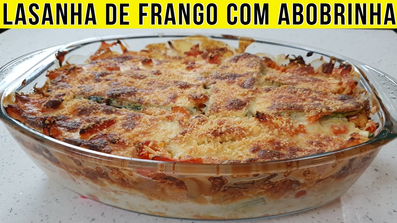 Receita de Lasanha de frango SEM massa -  SEM glúten!