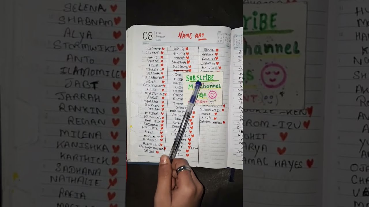 Name Art live ✨️