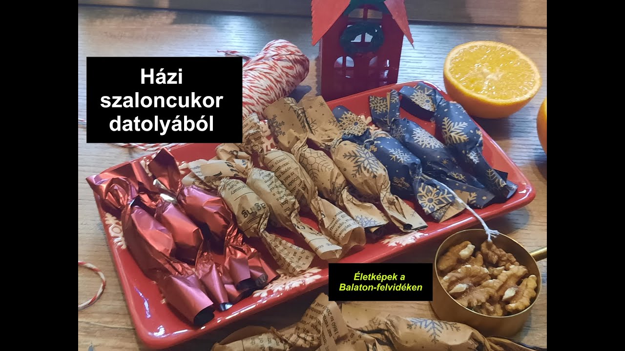 Házi szaloncukor datolyából