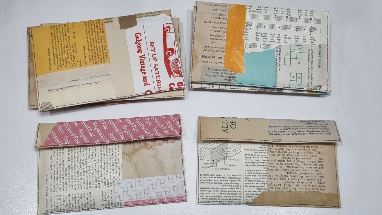 Making super easy envelopes & preparing items to go in to my Etsy shop.