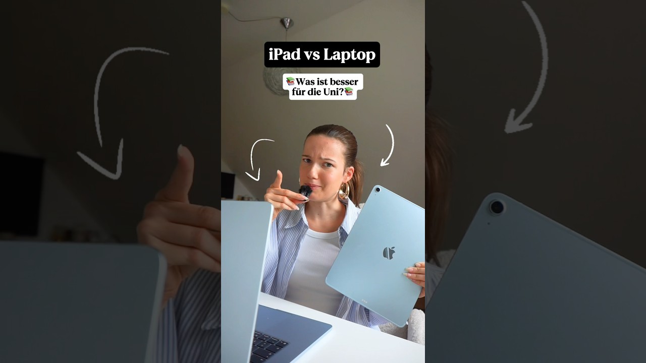 iPad vs. Laptop - was ist besser f&uuml;rs Studium?👀💻 #shorts