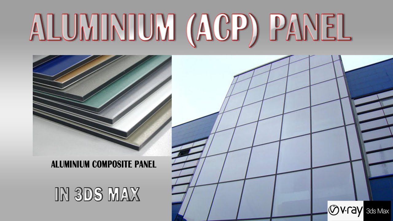 Aluminium Composite panel in 3ds max | ACP Cladding in 3ds max