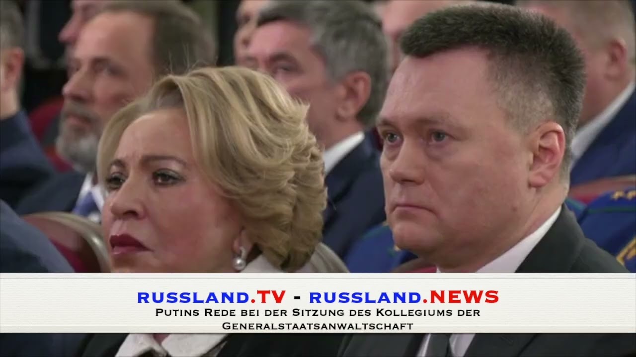 Putins Rede bei der Sitzung des Kollegiums der Generalstaatsanwaltschaft