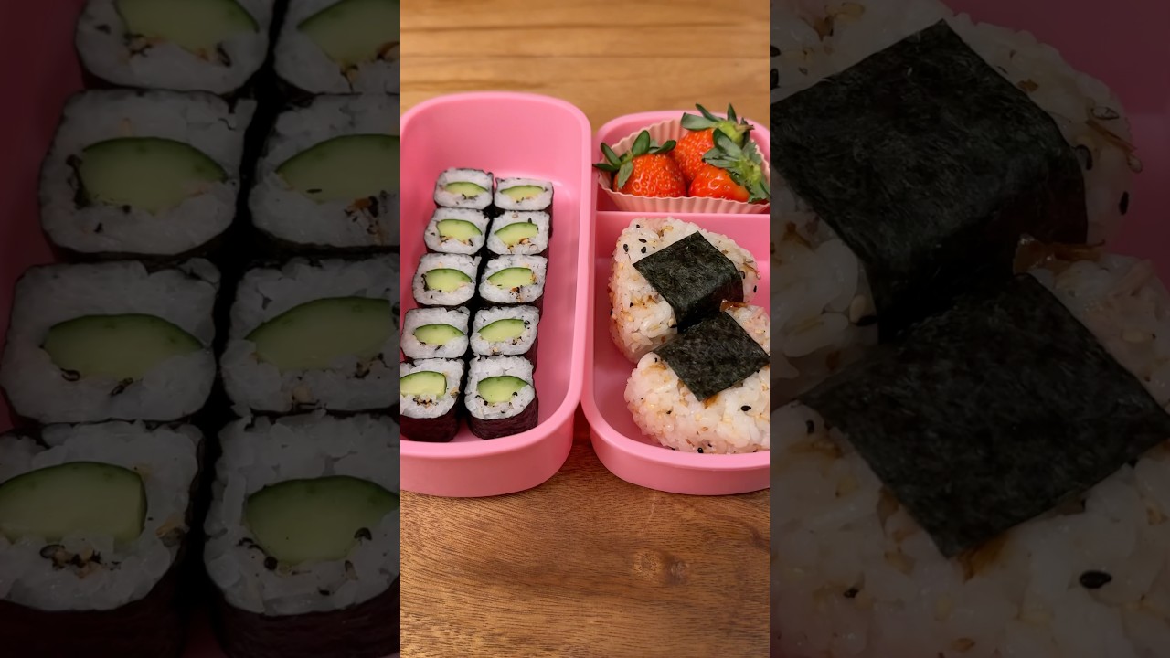 Sushi na Lancheira da Escola | Como fazer sushi | com a F&ecirc; Mendes #sushi #lancheiraescolar #onigiri