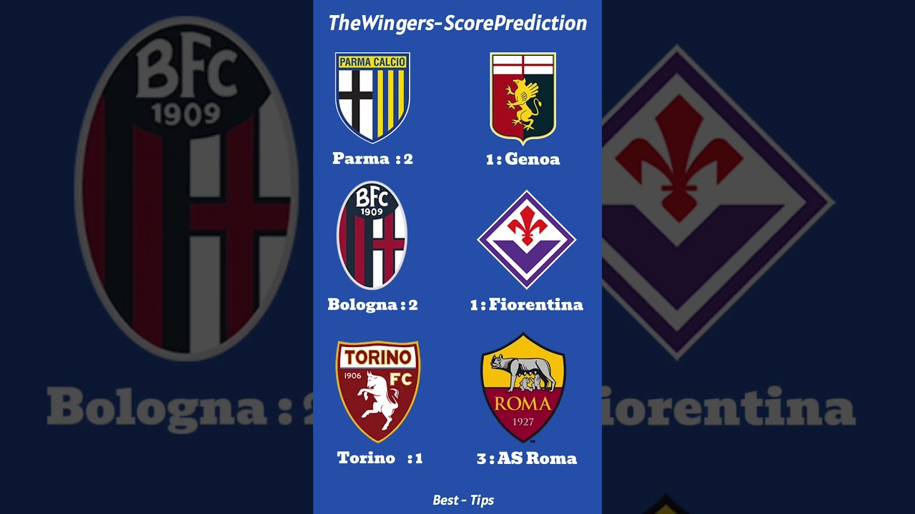 Tips: Parma Win✅ Over Bologna✅ Over AS Roma✅ 