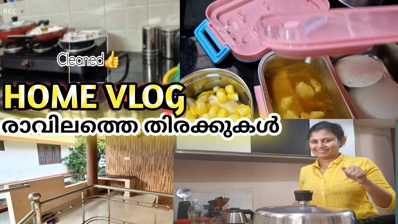 രാവിലത്തെ തിരക്കുകൾ || Home Vlog🏠 #morningroutine #homevlog  #kochi #mykitchen #lunchbox #breakfast