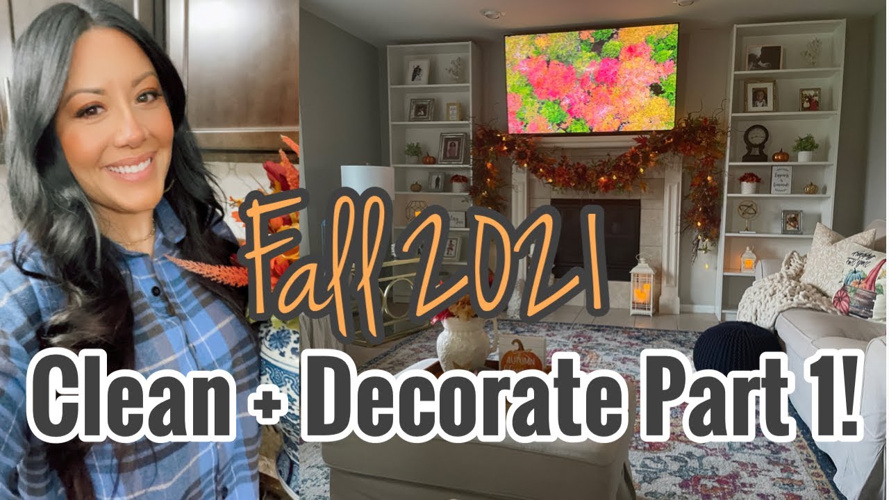 ✨ New! Fall 2021 Clean + Decorate Part 1 | Fall Decorating Ideas | Diy Designer Fall Garland